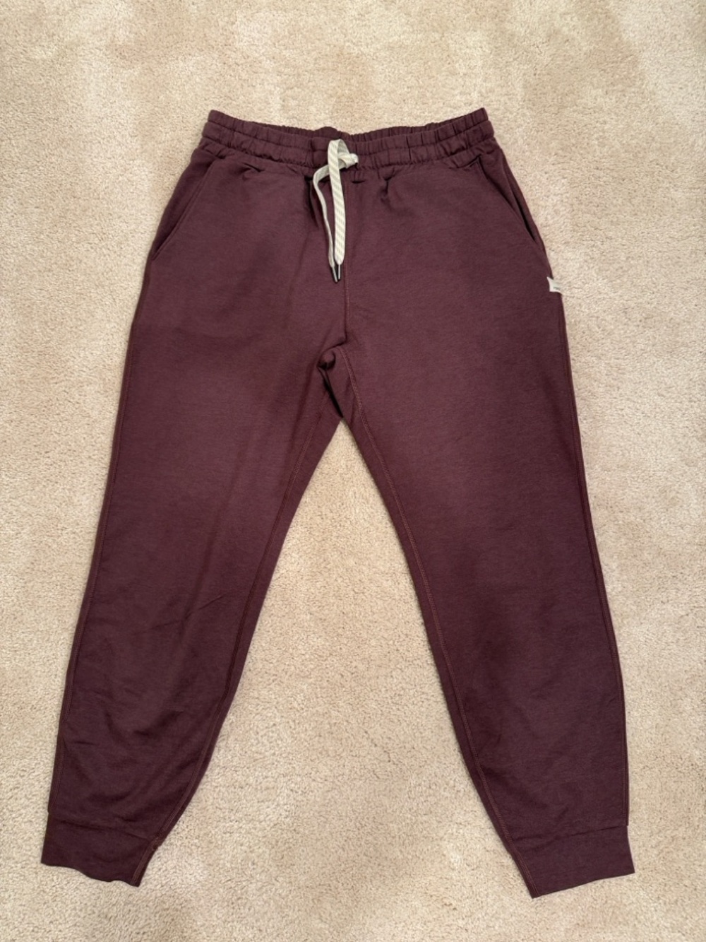Vuori Burgundy / Brown Jogger Sweatpants - Picture 7 of 10